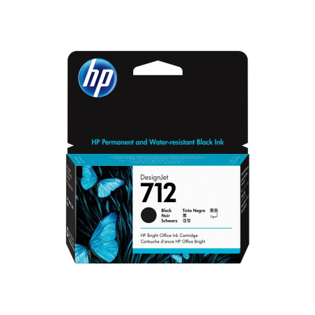 HP 712 svart bläck 38ml
