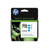 HP 712 cyan bläck 29ml 3-pack