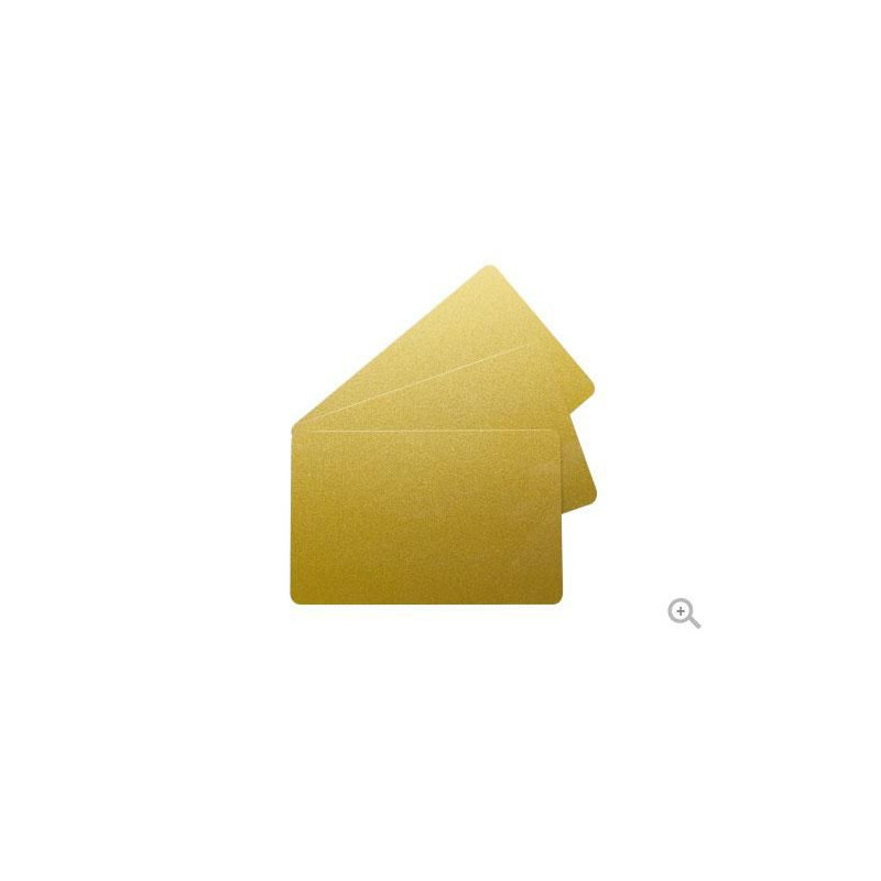 Plastkort Guld HiCo signaturfält - 0.76 mm - 100 st