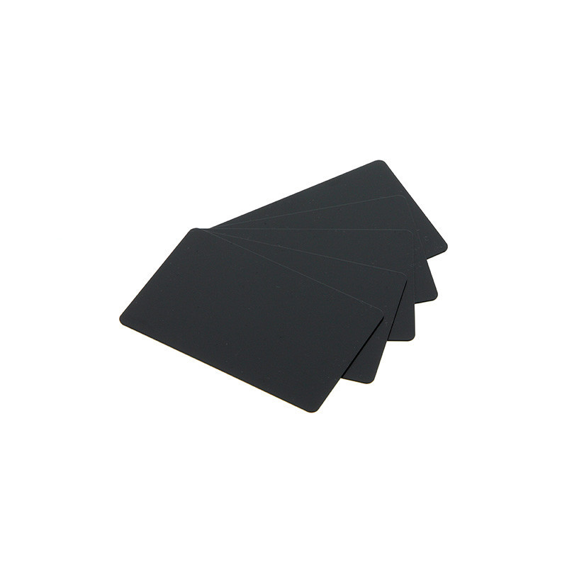 Plastkort PVC-U mattsvart 0.76 mm 100 st