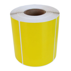 Däcketikett 105 x 74 mm gul...
