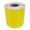 Däcketikett 105 x 74 mm gul starkt specialklister 450 etiketter per rulle