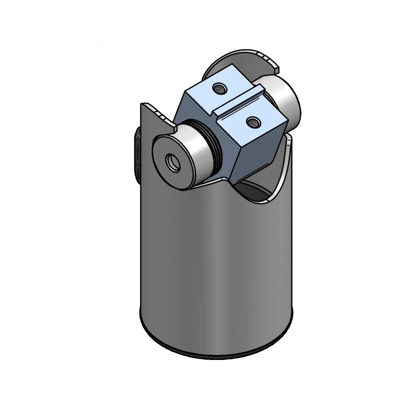 Duratiltfäste (45mm) - svart för montering av terminalplattor - Safeguard mm